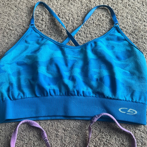 Blue and Purple Ombre Sports Bras - Picture 3 of 6